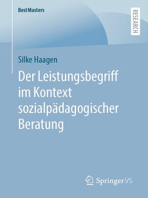 cover image of Der Leistungsbegriff im Kontext sozialpädagogischer Beratung